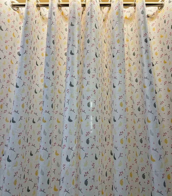 PRINTED  VOILE EYELET CURTAINS HD  738