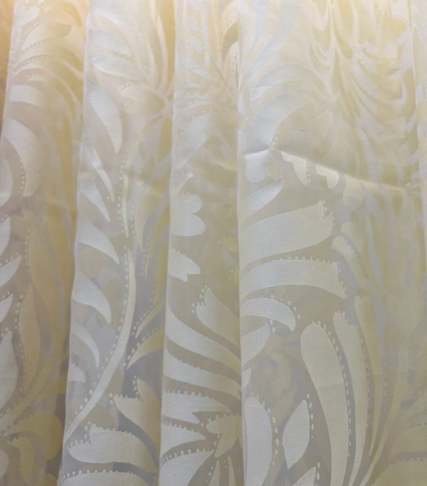 LIGHT YELLOW SHEER CURTAIN HD 737