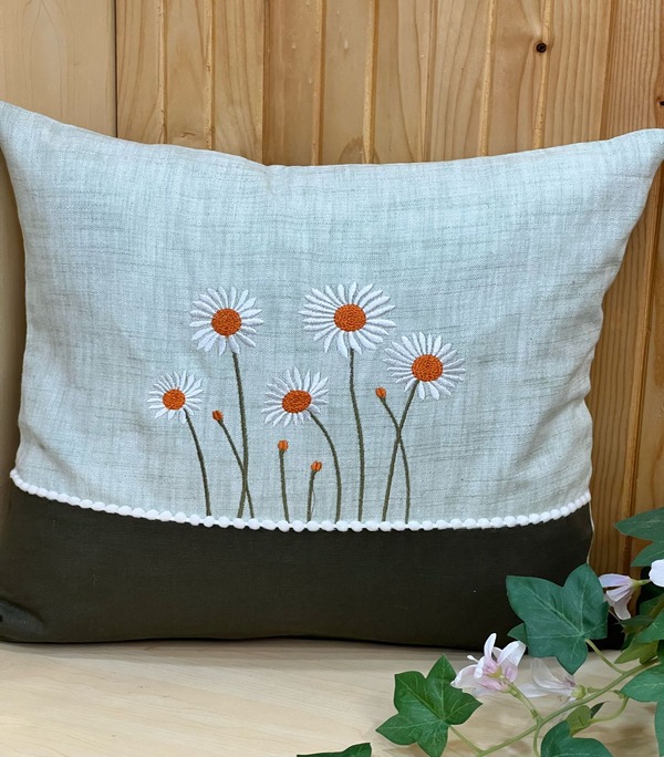 EMBROIDERY  FLOWER CUSHION COVER HD841,HD 842,HD843