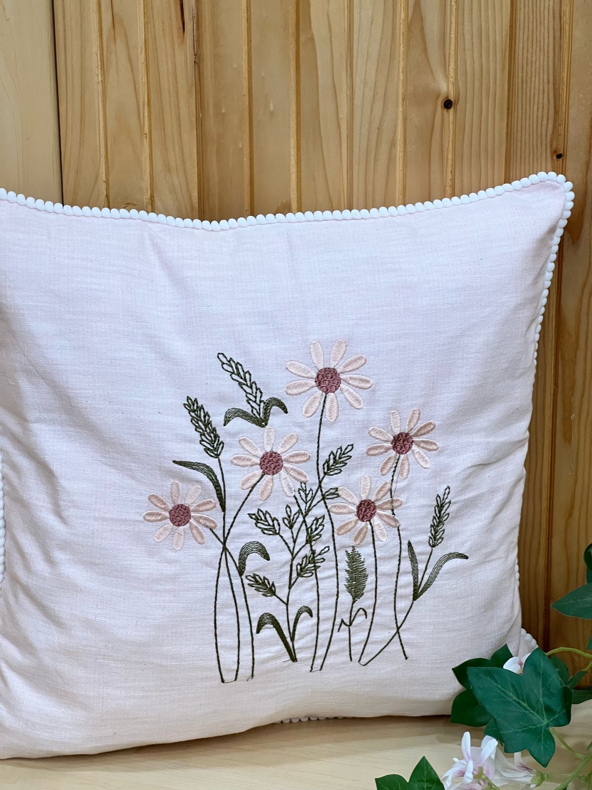 EMBROIDERY  PINK CUSHION COVER  HD850,HD851,HD852