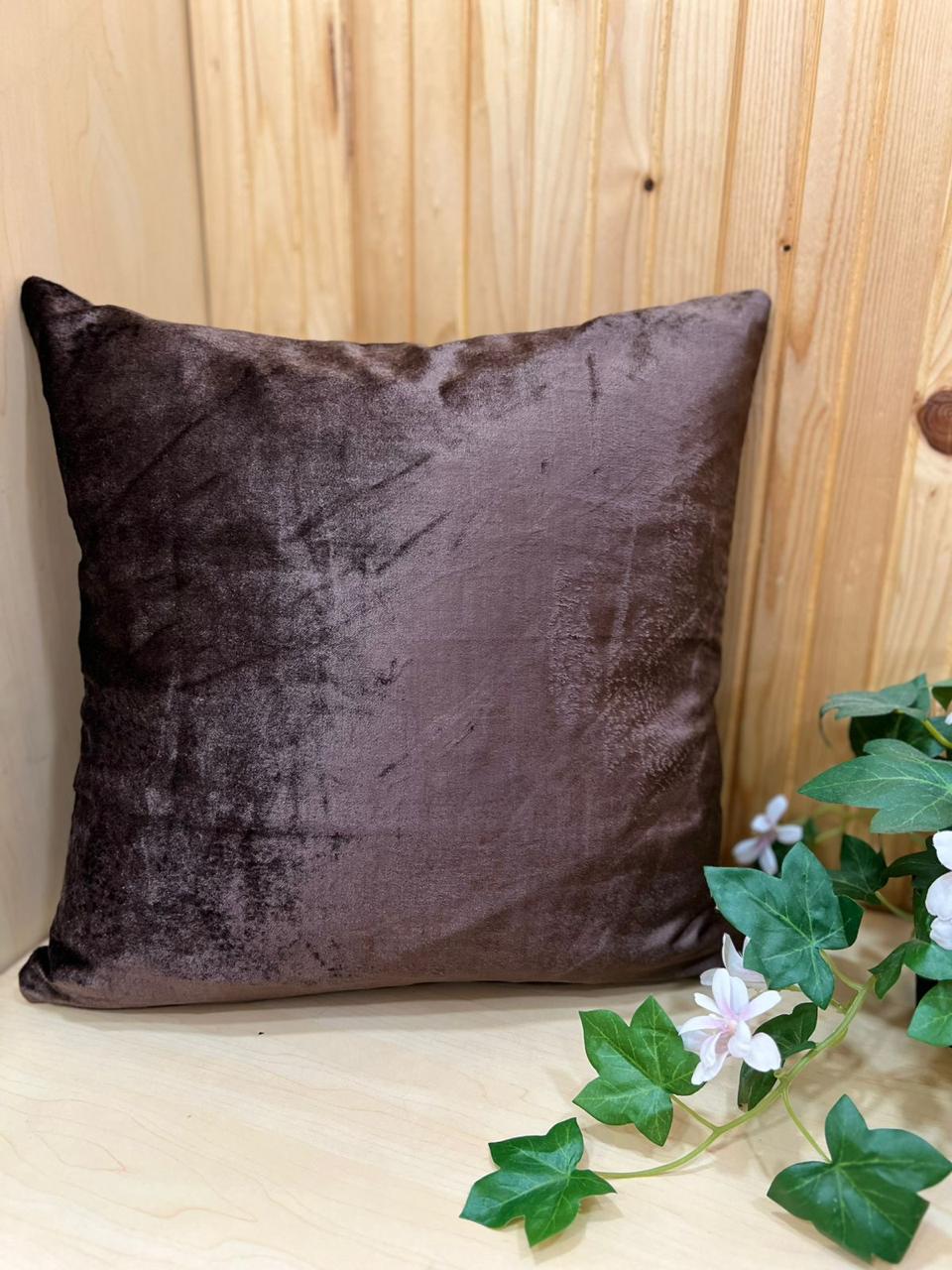 BROWN VELVET CUSHION COVER HD866,HD867