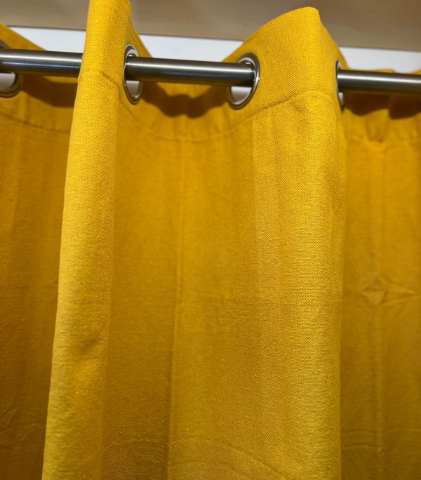 EYELET YELLOW DOOR CURTAIN HD 709