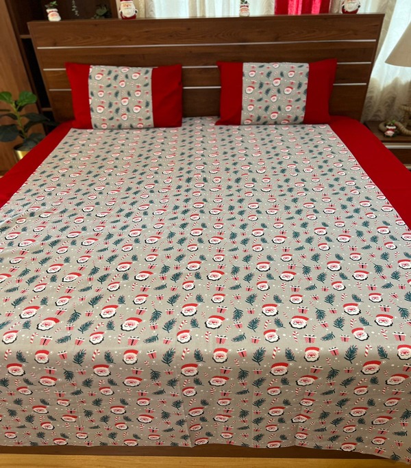 Christmas Border Bedsheet