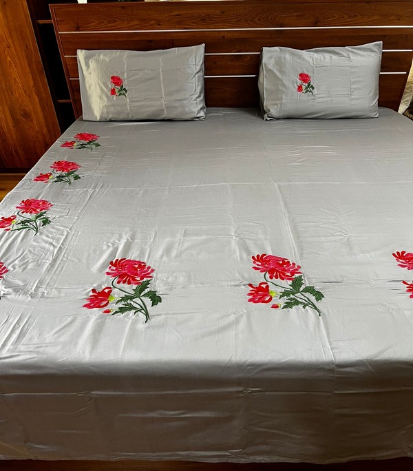 Embroidery Bedsheet  King Size