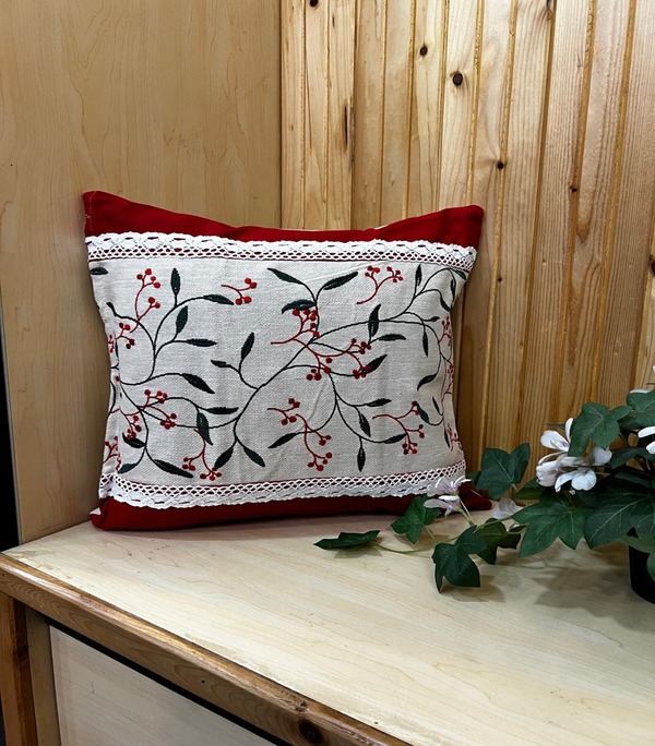 Cushion cover embroidery