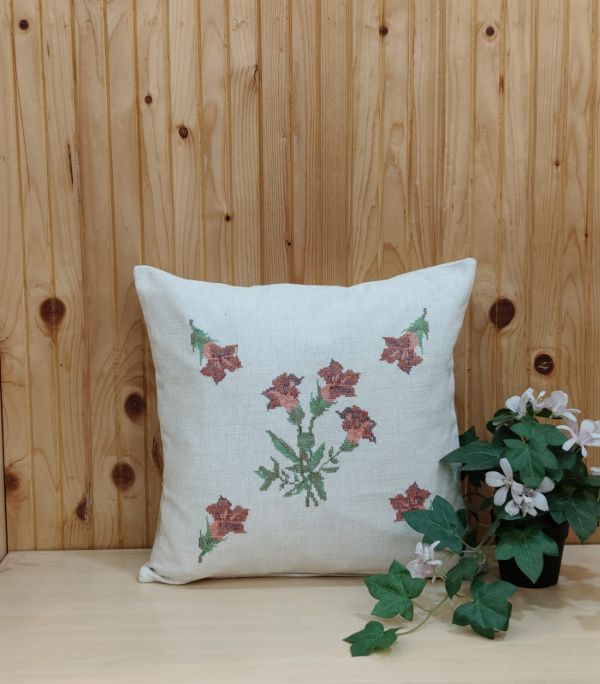 Cross Stich Cushion Cover