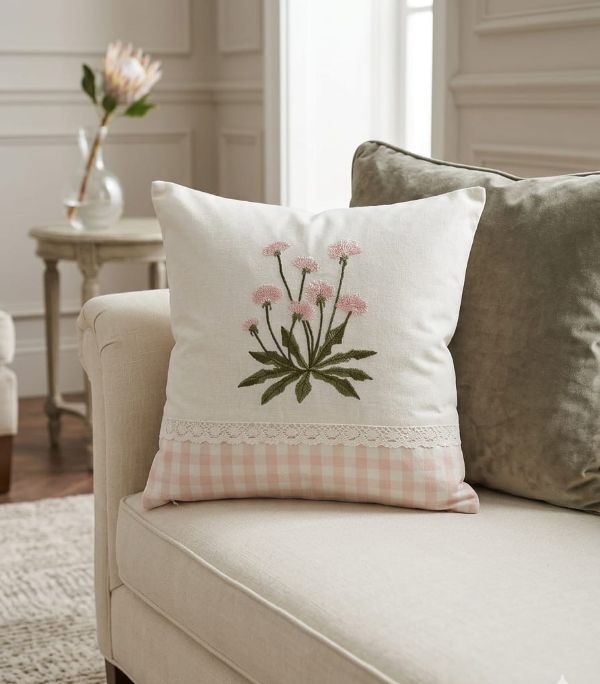 Embroidery Cushion Cover