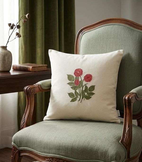 Embroidery Cushion Cover